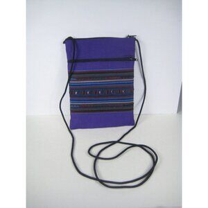 Applique Crossbody Handbag Purse Vintage Strap Passport Zipper